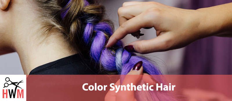 how to colour synthetic wig