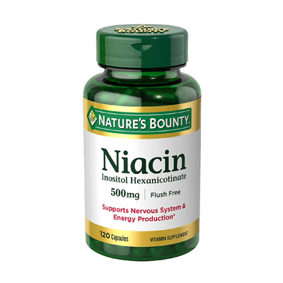 Nature's Bounty Niacin Inositol Hexanicotinate 500 mg